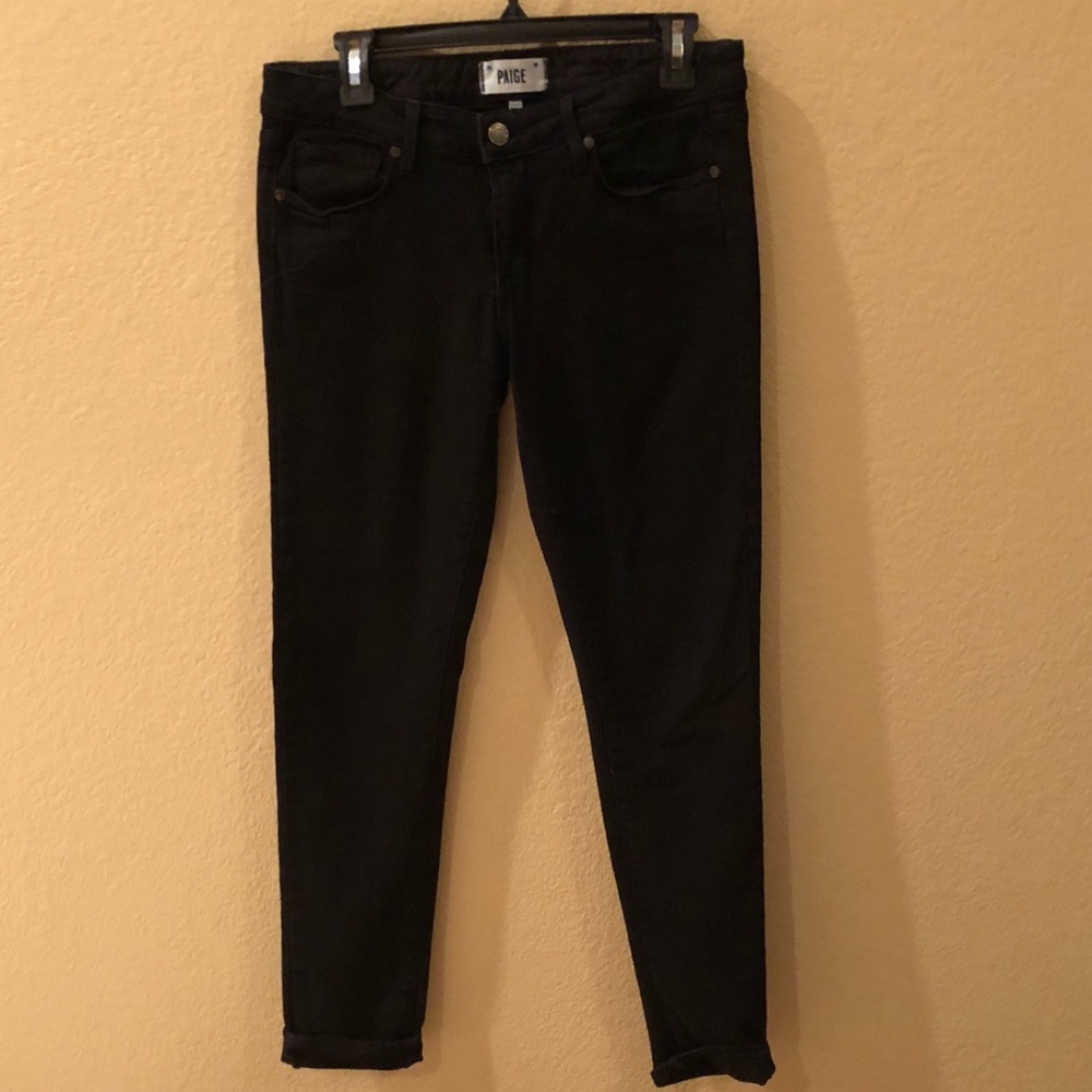 PAIGE Black Skyline Skinny Jeans